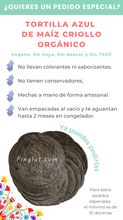 Cargar imagen en el visor de la galería, Tortillas Azules Sin Gluten, Veganas y Sin Azúcar - Pack
